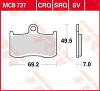 TRW Lucas Bremsbeläge Sintermetall Street MCB737SV 69,2x49,5