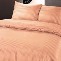 Satin Point - Oranje 1-persoons (140 x 200/220 cm + 1 kussensloop) Dekbedovertrek
