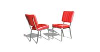 Bel Air Retro Eetkamerstoel CO-25 Rood