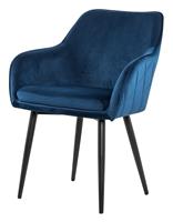 Artistiq Living Artistiq EetkamerstoelJuna' Velvet, kleur Blauw