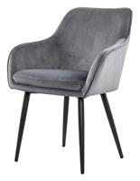 Artistiq Living Artistiq EetkamerstoelJuna' Velvet, kleur Grijs