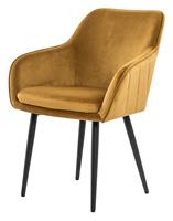 Artistiq Living Artistiq EetkamerstoelCara' Velvet, kleur Geel
