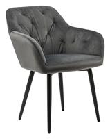 Artistiq Living Artistiq EetkamerstoelLaila' Velvet, kleur Grijs