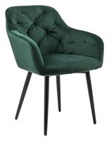 Artistiq Living Artistiq EetkamerstoelLaila' Velvet, kleur Groen