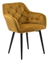 Artistiq Living Artistiq EetkamerstoelLaila' Velvet, kleur Geel