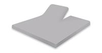 Elegance Splittopper Hoeslaken Jersey Katoen Stretch  - licht grijs 180x210/220cm