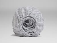 Yumeko Hoeslaken katoen Tencel? white stripe 90x200x30