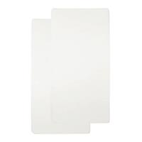 Meyco katoenen jersey hoeslaken wieg 40x80/90 cm (set van 2) offwhite Offwhite