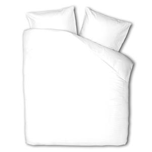Dekbedovertrek Plain Percale - Tweepersoons (200x200 cm) - Wit Percale katoen - Dessin: Effen - Presence - 