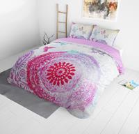 dreamhousebedding DreamHouse Bedding Peach Mandela 2-persoons (200 x 220 cm + 2 kussenslopen) Dekbedovertrek