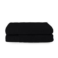 theonetowelling The One Towelling 2-PACK: Handdoek Deluxe - 60 x 110 cm - Zwart