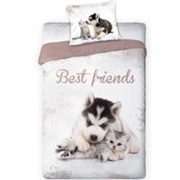 Dekbedovertrek Best Friends - Eenpersoons - 140 x 200 cm - Multi
