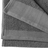 Douchehanddoeken 5 st 450 g/m² 70x140 cm katoen zwart