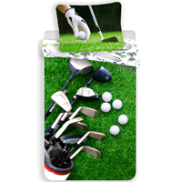 Dekbedovertrek Golf - Eenpersoons - 140 x 200 cm - Groen