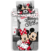 SlaapTextiel Minnie and Mickey Mouse Dekbedovertrek New York