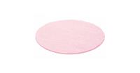 Himalaya Basic Rond Shaggy vloerkleed Roze Hoogpolig- 80 CM ROND