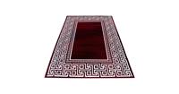 Parma Design Vloerkleed Rood / Wit Laagpolig- 160x230 CM