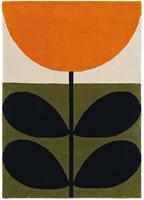 Orla Kiely Vloerkleed wol Stem Black 059803 -[Afmetingen:180 x 120 cm]-[Afmetingen:120 x 180 cm - (S)]