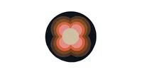 Orla Kiely Vloerkleed wol Rond Sunflower Pink 060005 -[Afmetingen:150 Ø]-[Afmetingen:150 Ø]