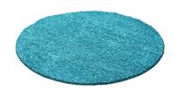 Himalaya Basic Rond Shaggy vloerkleed Turquoise Hoogpolig- 200 CM ROND