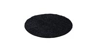 Himalaya Basic Rond Shaggy vloerkleed Antraciet Hoogpolig- 200 CM ROND