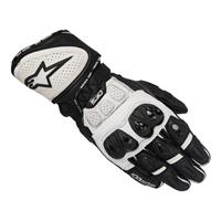 Alpinestars GP Plus R Motorradhandschuhe Schwarz Weiss