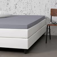 dekbed-discounter Comfort Topper Hoeslaken Jersey- Lichtgrijs 190/200 x 200 cm