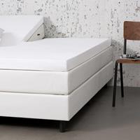 dekbed-discounter Comfort Split- Topper Hoeslaken Jersey- Wit 160 x 200/210 cm