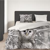 goodmorning Good Morning Owl - Verwarmend Flanel 1-persoons (140 x 200/220 cm + 1 kussensloop) Dekbedovertrek