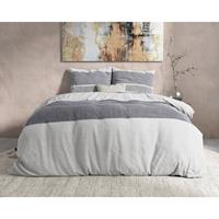 dreamhousebedding DreamHouse Bedding Skylar - Verwarmend Flanel - Antraciet 2-persoons (200 x 200/220 cm + 2 kussenslopen) Dekbedovertrek