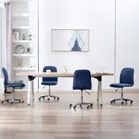 vidaXL Esszimmerstühle 4 Stk.  Blau
