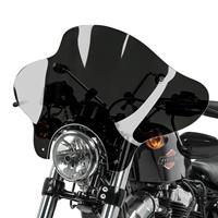 Windschild Batwing für Harley Sportster 1200 CB Custom  inkl. Haltesatz dunkel getönt