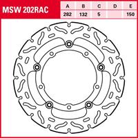 TRW Remschijf, voor de moto, MSW202RAC