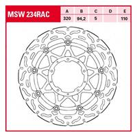 Remschijf TRW MSW234RAC