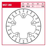 Remschijf TRW MST280