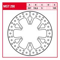 TRW Remschijf, voor de moto, MST290