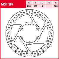 Remschijf TRW MST387