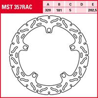 TRW Lucas Bremsscheibe RAC starr MST357RAC 320/181/202,5/5mm