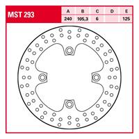 TRW Remschijf, voor de moto, MST293