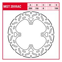 TRW Remschijf, voor de moto, MST291RAC