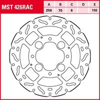 TRW Lucas Bremsscheibe RAC starr MST426RAC 256/70/110/5mm