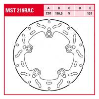 TRW Remschijf, voor de moto, MST219RAC