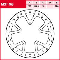 Remschijf TRW MST466