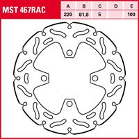 Remschijf TRW MST467RAC