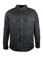 John Doe Motoshirt Hemd schwarz Herren 