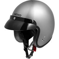 Nexo Jethelm Basic II Motorradhelm silber 