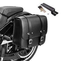 Craftride Satteltasche + Halter für Kawasaki VN 1500 Mean Streak Reno 