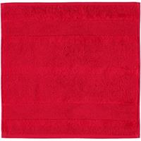 Cawö Cawö Noblesse2 Uni Gezichtsdoekje 30x30 Rood