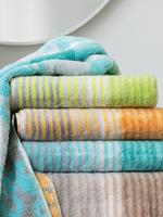 cawö Noblesse Cashmere Streifen 1056 - Farbe: kiwi - 45 Handtuch 50x100 cm
