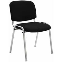 paalofficefurniture Paal Office Furniture - Besucherstuhl Ken Chrom Stoff-schwarz